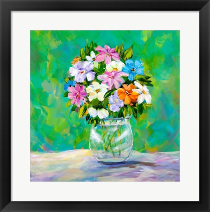 Framed Spring Garden Bouquet Print