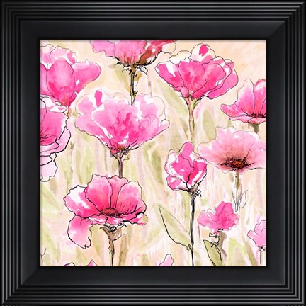 Framed Pink Love I Print
