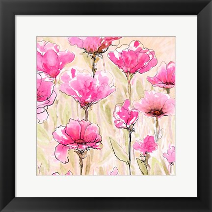 Framed Pink Love I Print