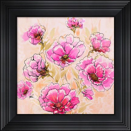 Framed Pink Love II Print