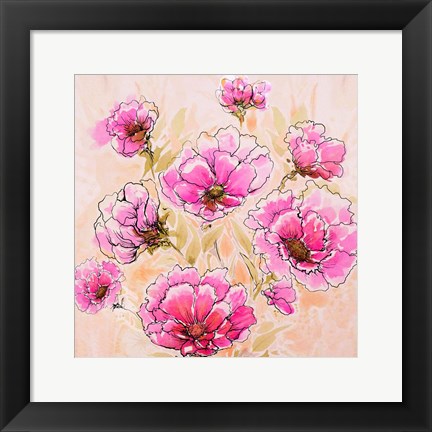 Framed Pink Love II Print