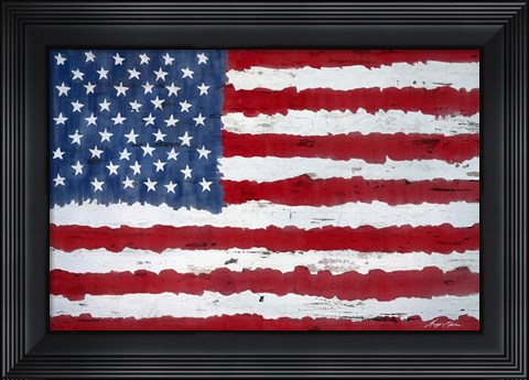 Framed Old Glory Print