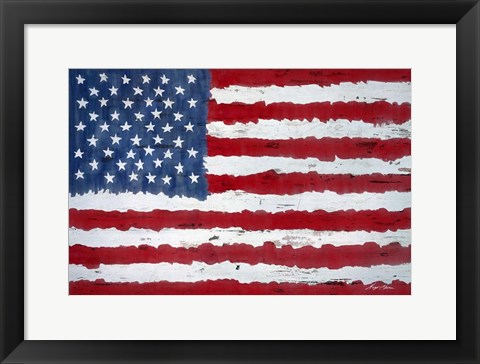 Framed Old Glory Print