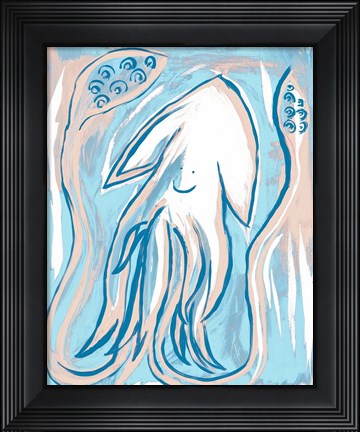 Framed Silly Squid Print