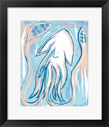 Framed Silly Squid Print