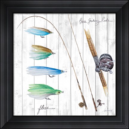 Framed Bait and Tackle I Print
