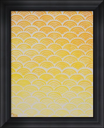 Framed Sun Pattern Print