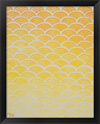 Framed Sun Pattern Print