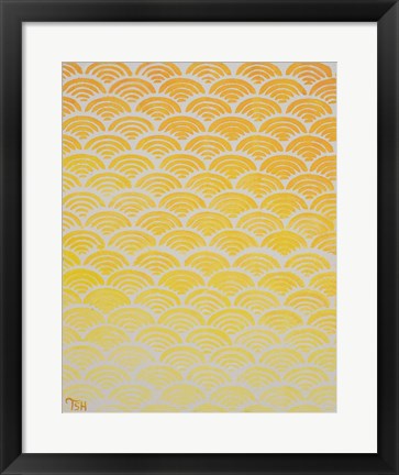 Framed Sun Pattern Print