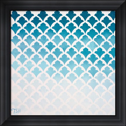 Framed Rain Pattern Print