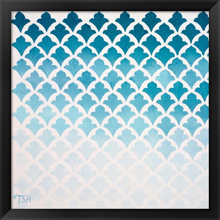 Framed Rain Pattern Print