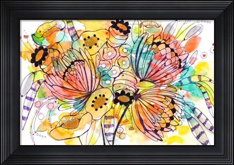 Framed Whimsical Splash Print