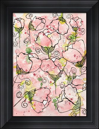 Framed Pretty Pink and Peppy Print