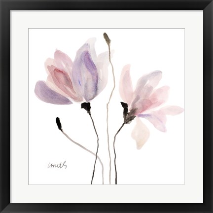 Framed Floral Sway I Print