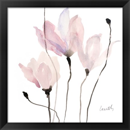 Framed Floral Sway II Print