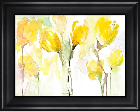 Framed Yellow Garden Print
