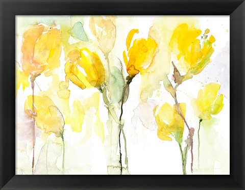 Framed Yellow Garden Print