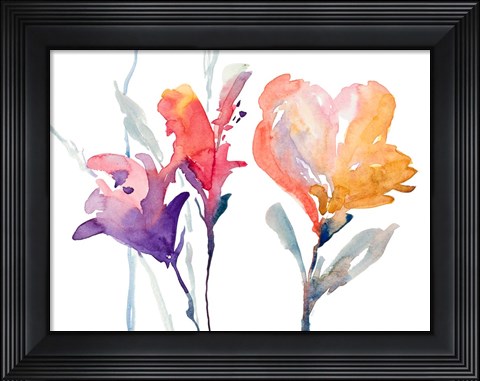 Framed September Blooms I Print