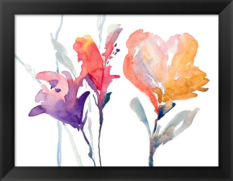 Framed September Blooms I Print