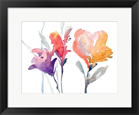 Framed September Blooms I Print