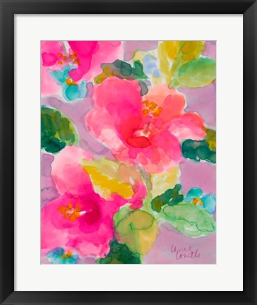 Framed April Hibiscus Print