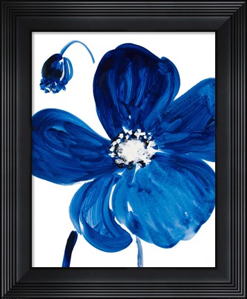 Framed Cobalt Garden III Print