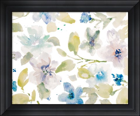 Framed Wispy Florals Print