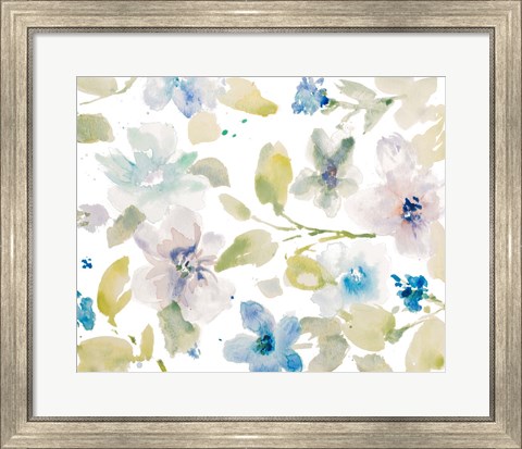 Framed Wispy Florals Print