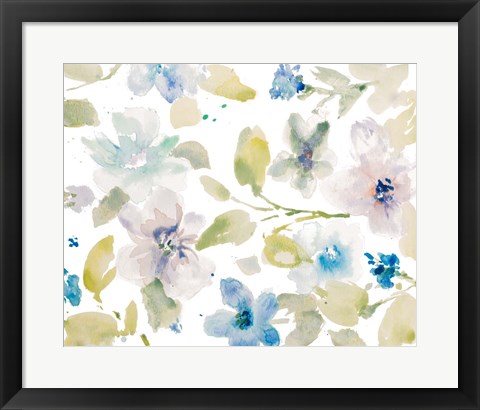 Framed Wispy Florals Print
