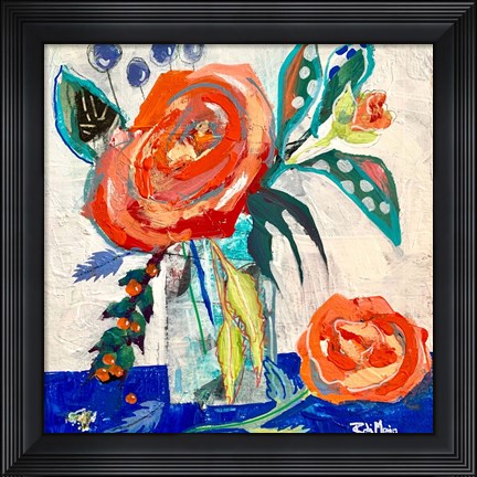 Framed Rose and Berry Rendezvous Print
