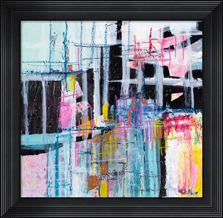 Framed Gio Grid I Print
