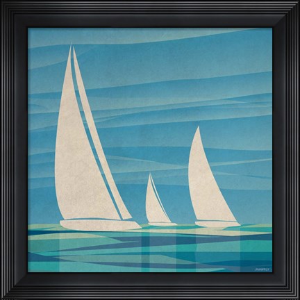 Framed Water Journey I Print