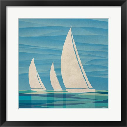 Framed Water Journey II Print