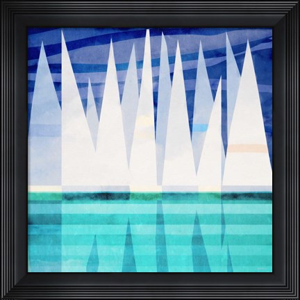 Framed Sailing Day I Print