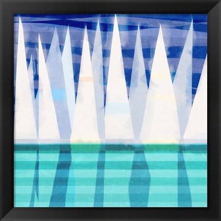 Framed Sailing Day II Print