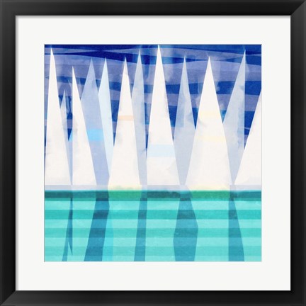 Framed Sailing Day II Print