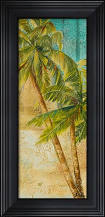 Framed Beach Palm Panel I Print