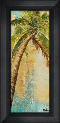 Framed Beach Palm Panel II Print