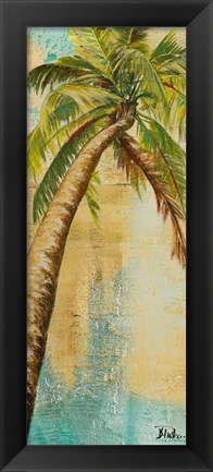 Framed Beach Palm Panel II Print