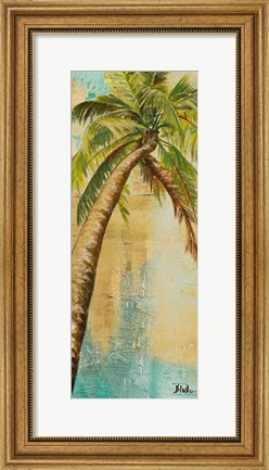 Framed Beach Palm Panel II Print