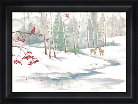 Framed Winter Landscape Print