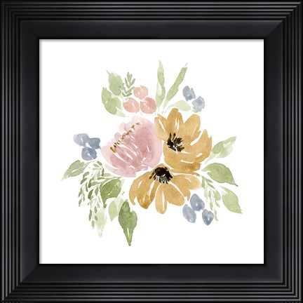 Framed Gwen Bouquet I Print