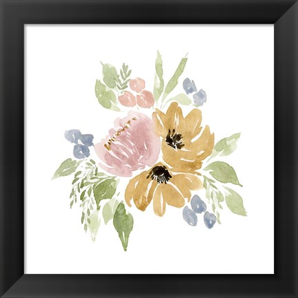 Framed Gwen Bouquet I Print