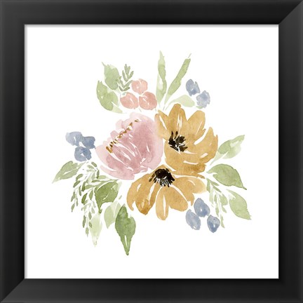 Framed Gwen Bouquet I Print