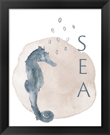 Framed Sea Seahorse Print