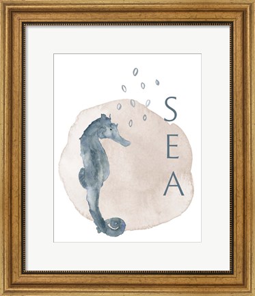 Framed Sea Seahorse Print