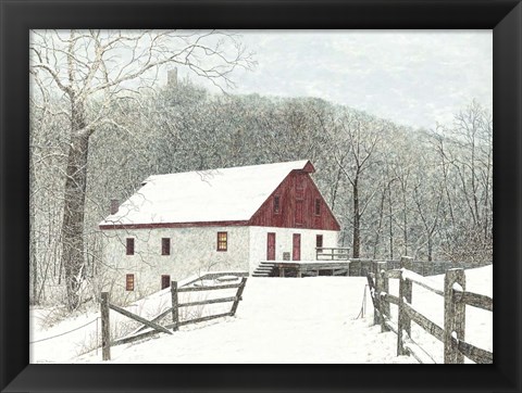 Framed Grist Mill Print