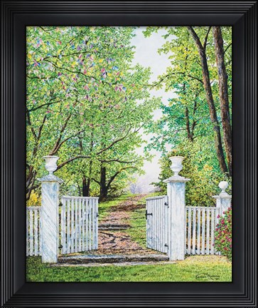 Framed Narrow Is The Path Print