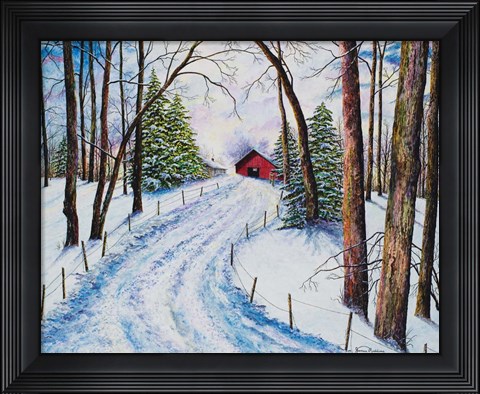 Framed Winter&#39;s Glow Print