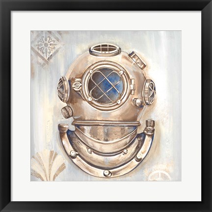 Framed Dive Helmet Print